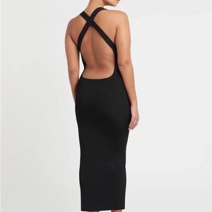 Sir marcelle open back dress black NWT